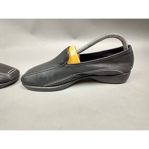 Aerology by Aerosoles Women's 8.5 Toe Riffic Leather Loafers Comfort Shoes Brown - Picture 11 of 11